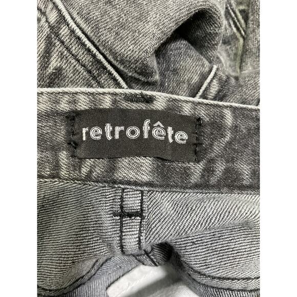 Retrofete 'Monica' Gray Strait Leg Denim Jean Size 23 - Picture 4 of 5